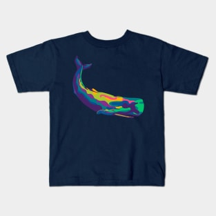 Pop Art Whale Kids T-Shirt